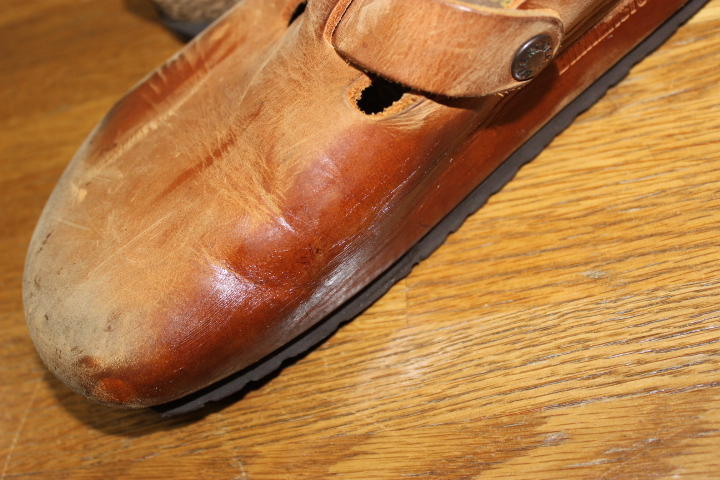 安くて誰でも簡単にできる！！DIY　靴のかかと修理「ビルケン　ボストン」