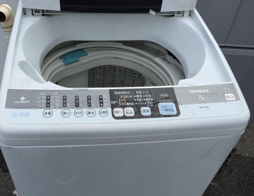 【日立洗濯機 NW-7MY】分解　洗濯層の掃除