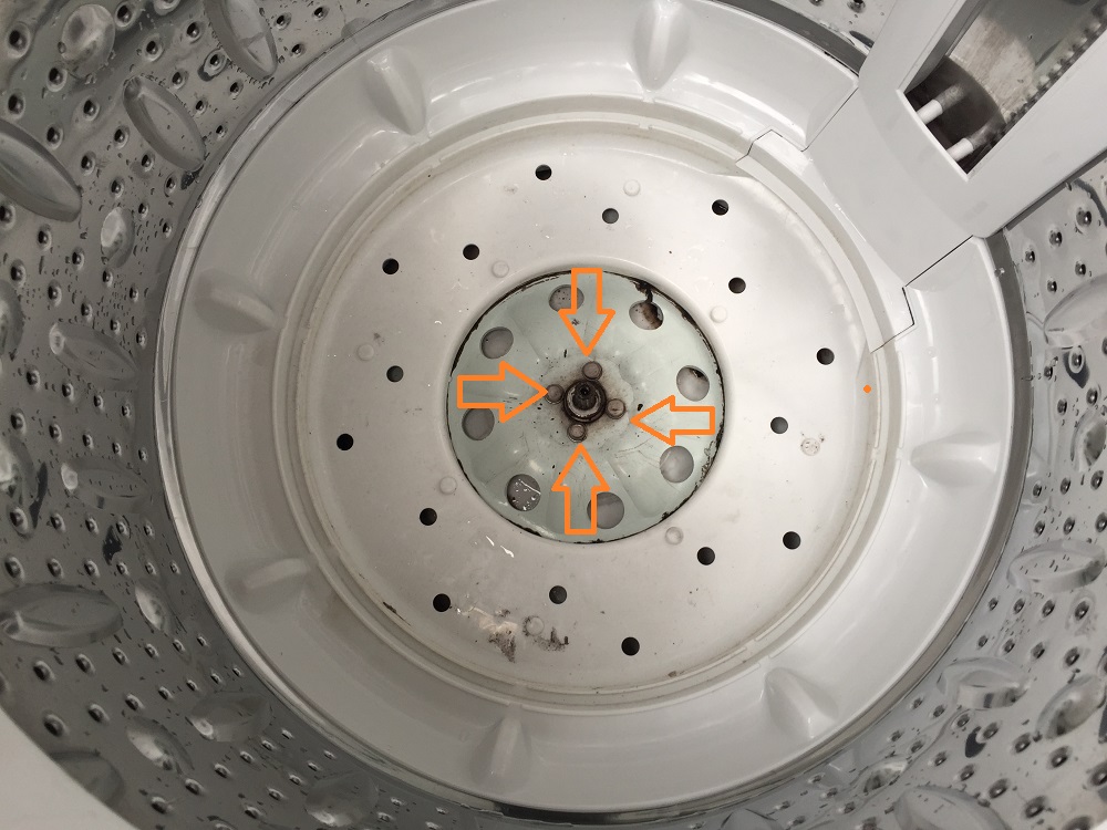 ハイアールアクア（AQW-KS60）洗濯機分解と洗濯槽の清掃