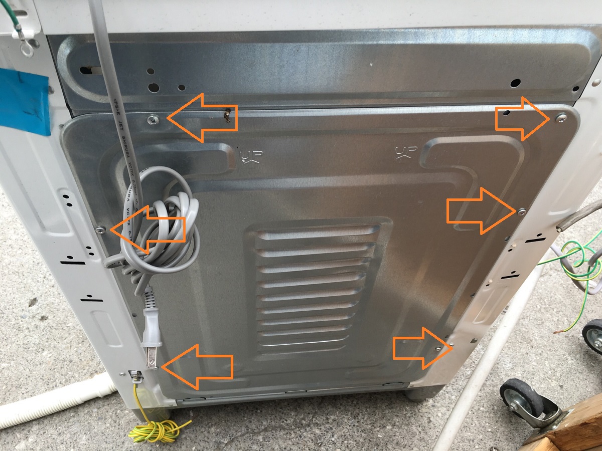 東芝 インバーター付き洗濯機「AW-60SDF」分解と洗濯槽の清掃方法