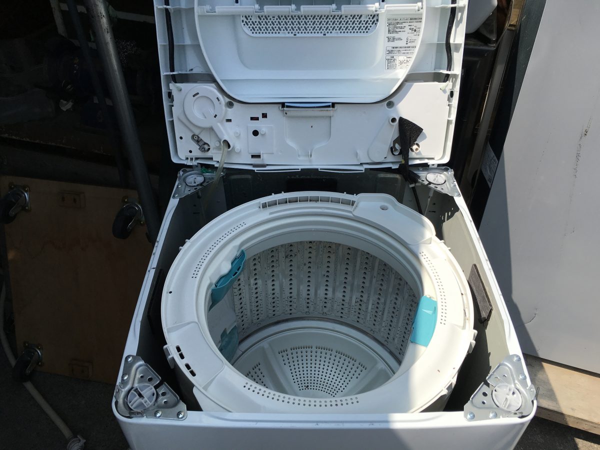 洗濯槽のカビと臭いをやっつけよう！日立7.0kg（NW-T71）の分解と清掃方法