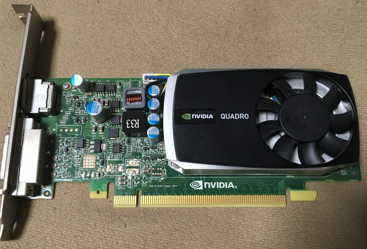 【パソコン画面のちらつき改善】グラフィックボード（GPU）の交換方法「Quadro 600」