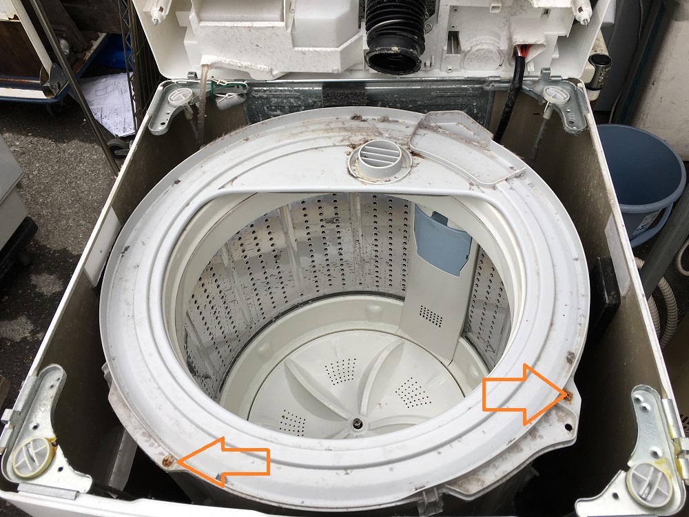 サンヨービックドラム10kg洗濯機（ASW-E10ZA）分解と掃除の方法