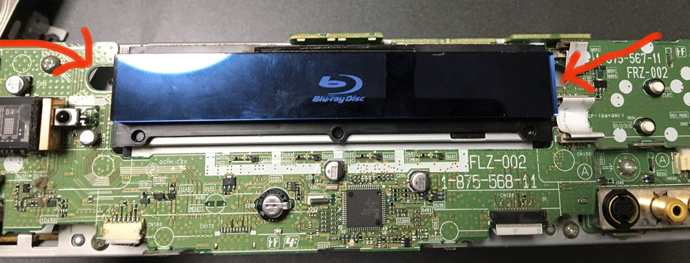 ソニー ブルーレイレコーダBDZ-X90 分解 HDD ドライブ取り外し 
