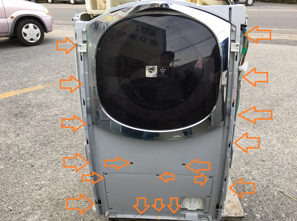 シャープ ドラム洗濯機(ES-HG92G)分解と洗濯槽のカビ掃除に挑戦
