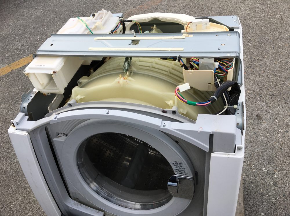 シャープ ドラム洗濯機(ES-HG92G)分解と洗濯槽の掃除に挑戦