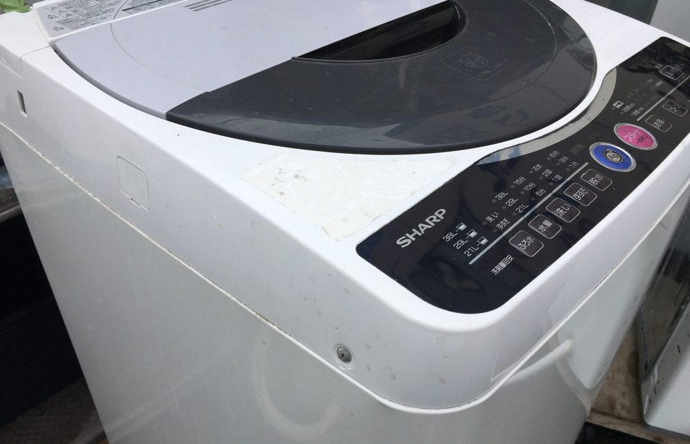 シャープ ES-FG60H 洗濯機の分解と洗濯槽の掃除の方法