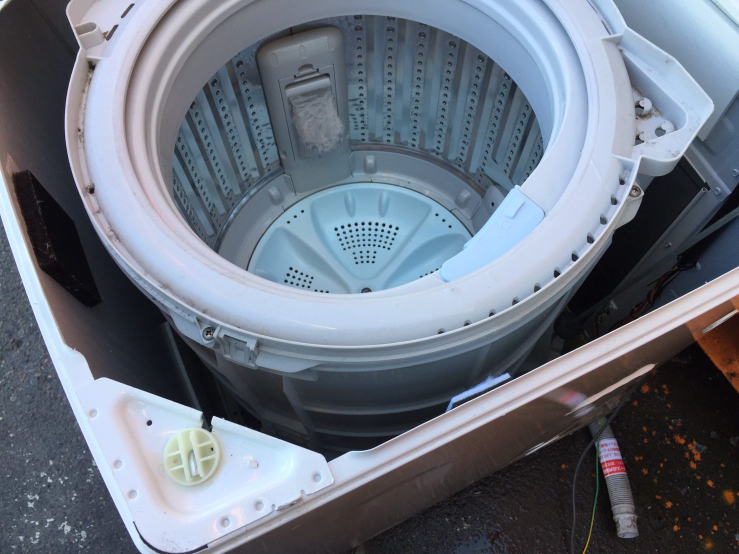 アクア洗濯機（AQW-S45D）分解と洗濯槽クリーニング