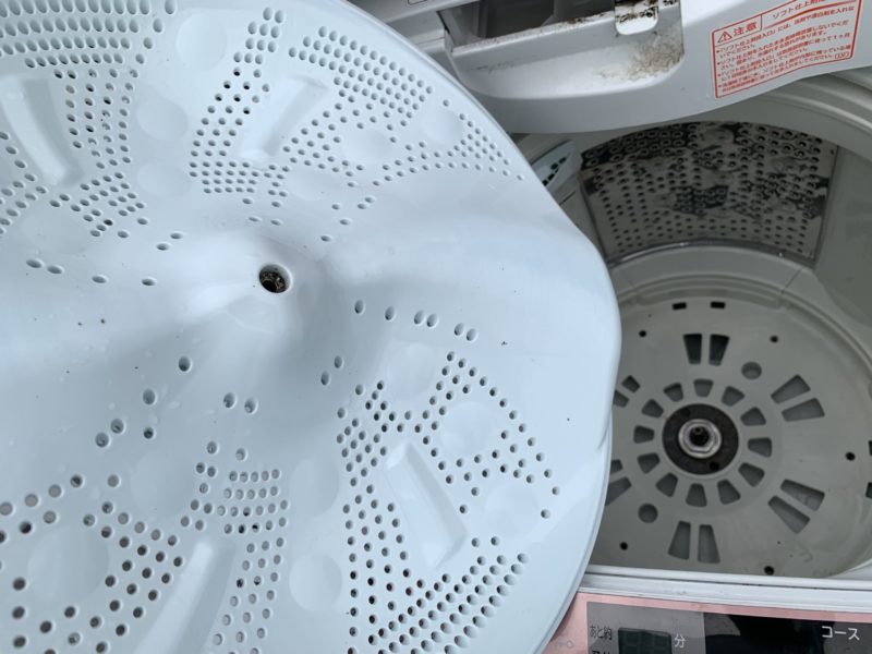 日立 洗濯機 7kgビートウォッシュ「BW-7SV」の分解方法